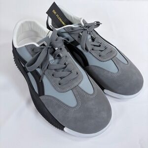 De Florance Cloudea Sneakers Grey Black Italian Design Low Top Lace Up Womens 11